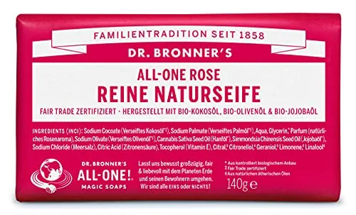 Dr. Bronner's - Feste Seife aus Kastilien – Rosa