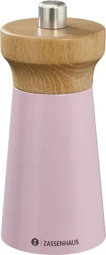 Zassenhaus Pfeffermühle WESTERLAND 12 cm - Präzise Gewürzmühle aus Buche - Küchenhelfer mit hochleistungsfähigem Keramikmahlwerk, stufenlos einstellbar für perfekten Mahlgrad von pulverfein bis grob. 25 Jahre Garantie bei sachgemäßem Gebrauch!