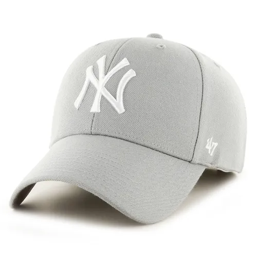 MLB New York Yankees Adjustable Cap - Grau 47 - Unisex Baseballcap in Grau, perfekter Begleiter für den Sommer und ideal für Sportfans. Bequem und stylisch für jeden Freizeitlook.