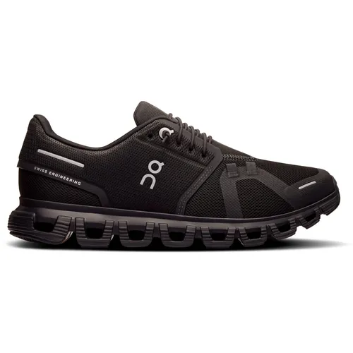 On Cloud 6 Damen Freizeitschuhe - Schwarz - Größe 7,5 - Laufschuhe mit cloudartigen Dämpfungselementen für maximalen Komfort und Unterstützung bei jedem Schritt.