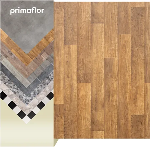 Primaflor PVC Bodenbelag TRONTO - Eiche Modena, 2,00m x 1,00m - Hochwertiger PVC Bodenbelag in natürlicher Holzoptik für Küche, Wohn- und Badezimmer. Einfach zu verlegen, robust und pflegeleicht – ideal für jeden Wohnbereich.