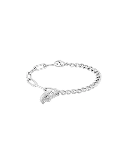 Lacoste Armband Edelstahl Ankerkette CROCODILE - Armschmuck aus hochwertigem Edelstahl mit verstellbarer Gesamtlänge, ideal als Geschenk für besondere Anlässe. Inklusive eleganter Geschenkverpackung.