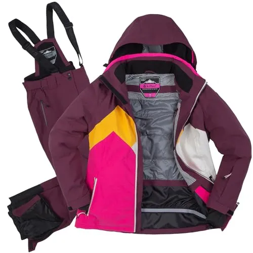 Killtec Damen Skianzug Größe 46 - Wasserdicht und Atmungsaktiv - Funktionaler 2-teiliger Damen Skianzug von Killtec, ideal für den Wintersport. Mit 10.000 mm Wassersäule, verschweißten Nähten und praktischen Taschen bietet er optimalen Schutz und Komfort für aktive Tage im Schnee.