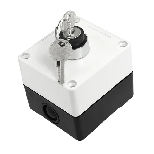 An/aus/an 3 Positionen 4 Terminals Tastensperre Rondell Schalter Station