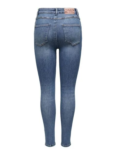ONLY High-waist-Jeans Mila mit Patches - Stylische High Waist Jeans mit einzigartigen Patches, perfekt für einen modernen Look und hohen Tragekomfort.