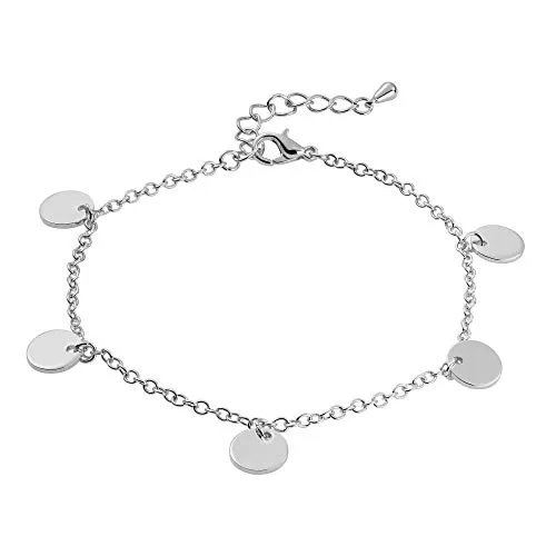 Heideman Armband Damen Kreise aus Edelstahl - Elegantes Design für jeden Anlass - Schlichtes Armband aus handpoliertem Edelstahl, ideal für individuelle Kombinationen oder als dezentes Highlight. Hergestellt in Deutschland mit allergikerfreundlichen Materialien für höchsten Tragekomfort.