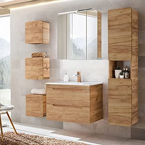 Lomadox Badmöbel-Set LUTON-56-CRAFT von Lomadox