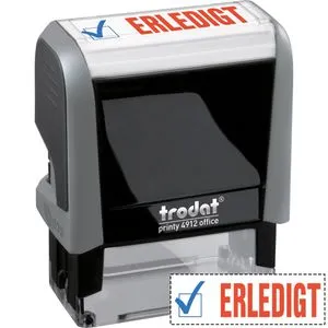 Trodat Office-Printy 4912 Stempel Text Erledigt von Trodat