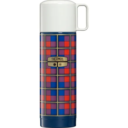 THERMOS REVIVAL BEVERAGE BOTTLE 0,50l - Retro Blue - Thermobehälter mit einzigartiger Isoliertechnologie: Hält 18h heiß und 24h kalt. Spülmaschinenfest und absolut dicht, ideal für unterwegs!