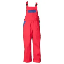 Latzhose 0165 rot/kornblau, Größe 146/152 in rot von Planam