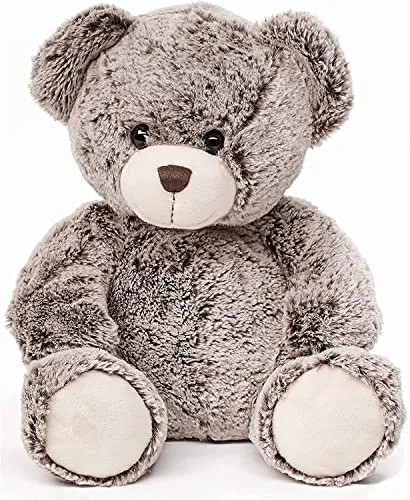 Uni-Toys Teddybär superweich dunkelbraun - 24 cm Plüsch-Kuscheltier - Kuscheltiere, besonders flauschig mit einzigartigem braun-melierten Fell, perfekt zum Knuddeln und als Geschenk für Groß und Klein!