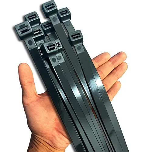 Kabelbinder Schwarz 500mm Lang UV Beständig 12mm Breit Kabelbinders Groß 50cm, 40 Stück Dicke Kabelbinder Extra Stark für Hohe Beanspruchung Zip Cable Ties