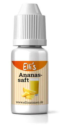 Ellis Lebensmittel Aroma  - Geschmack: Ananas Saft - 10ml Konzentrat