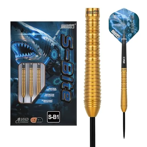 ONE80 Sbite-S VHD 90% Tungsten Steel Darts – Präzise Steeltip Dartpfeile für Turniere