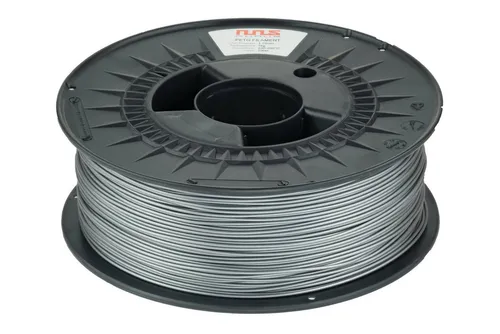 NuNus PETG Filament 1KG 1,75mm Silber - Hochwertiges 3D Druckerzubehör - PETG Filament für 3D-Druck, stabil und temperaturbeständig, ideal für Einsteiger mit nahezu keinem Warping-Risiko und hoher Transparenz für präzise Ergebnisse.