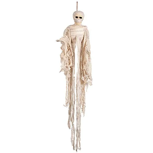 Boland 74537 - Deko-Skelett Mumie, Länge circa 100 cm, Dekoration für Halloween, Karneval und Mottoparty