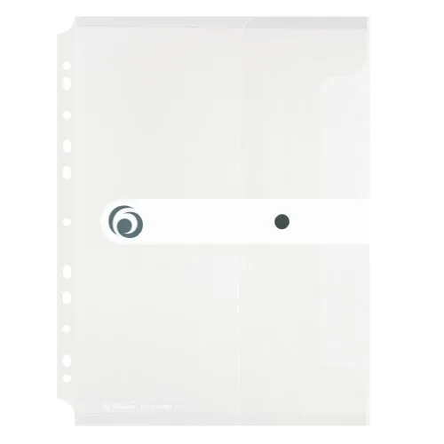 Herlitz 11292935 Dokumententasche A4 zum Abheften, PP-Folie, (6, grau, transparent farblos)