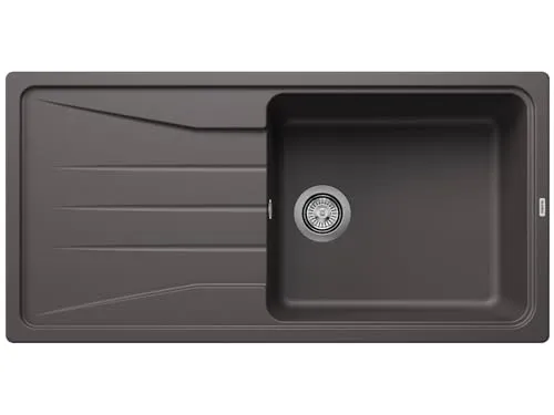 BLANCO SONA XL 6 S | Granitspüle aus SILGRANIT felsgrau - Premium Einbauspüle mit geräumigem XL-Becken und reversibler Tropffläche, ideal für moderne Küchen und 60 cm breite Unterschränke. Pflegeleicht und hitzebeständig.