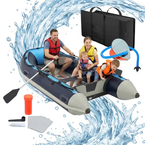 relaxdays Schlauchboot 3,20 m für 4 Personen