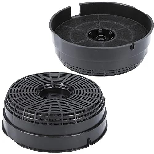 McFIlter | 2x Aktivkohlefilter Ø 142mm für Dunstabzugshaube geeignet als Alternative für Kohlefilter Type58 Whirlpool 484000008782 Model 58 / Typ 58 AKB0001, Elica CFC380, Bosch 00752620 DHZ2600