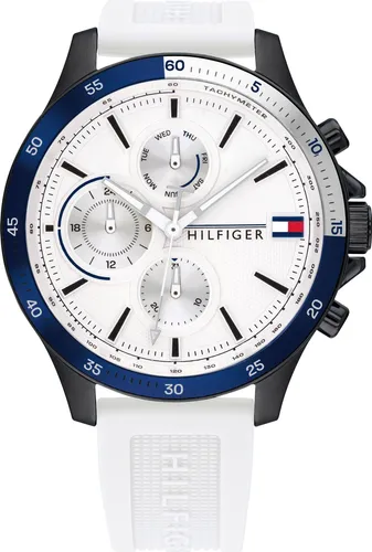 TOMMY HILFIGER Herrenuhr 1791723 Cool Sport BANK - Armbanduhr für Herren mit multifunktionalem Quarzwerk, 50 m wasserdicht und sportlichem Design – ideal für jeden Anlass.