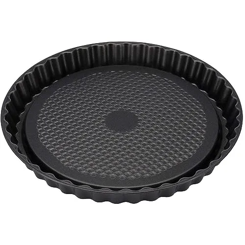 Westmark Obstbodenform Back Meister - Ø 28 cm - Backform rund mit Antihaftbeschichtung - kaltgewalzter Stahl - Form für Tortenboden hitzebeständig bis 230 °C (anthrazit)