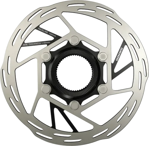 SRAM Bremsscheibe Paceline Rounded Edges 140 mm Center Lock - Hochwertige Bremsscheibe für Scheibenbremsen, optimiert für Cyclocross, Gravel und Rennräder – sorgt für präzise Bremskraft und maximale Sicherheit.