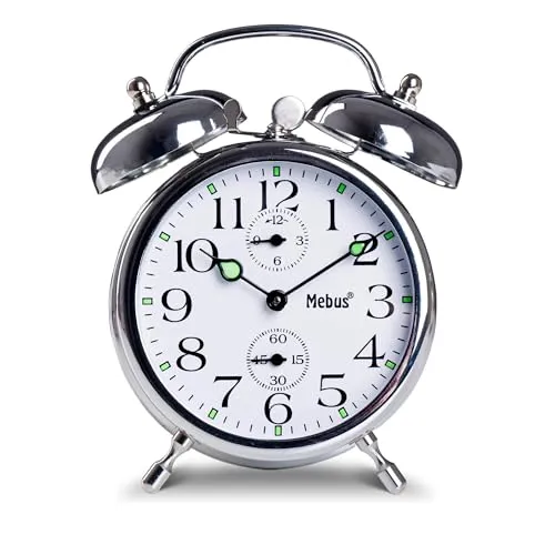 Wecker Silber von Mebus