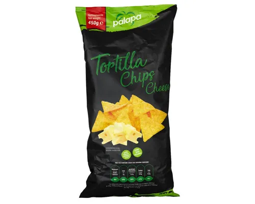 Palapa Knabberei, Palapa Cheese Chips knuspriger Mais Snack mit Kaesegeschmack 450g