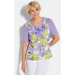 GOLDNER Shirtbluse Glanzshirt mit floralem Paisley-Muster