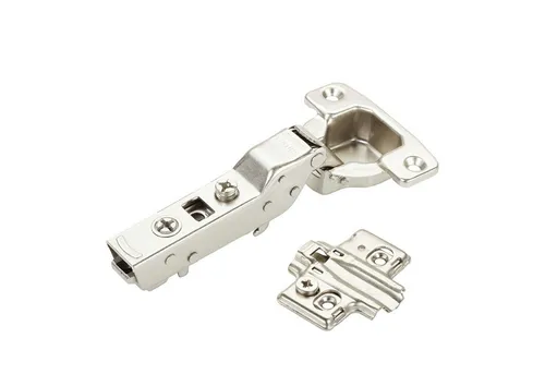 SO-TECH® Möbelbeschlag Topfband Master T48 110° inkl. Kreuzplatte mit Exzenterverstellung (1 St), Mittelanschlag 110° mit Dämpfer (Soft-Close), 3D-Verstellung