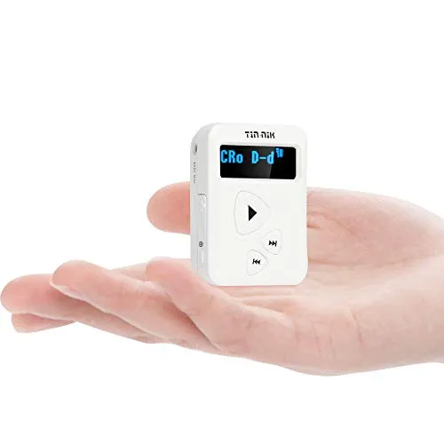 Tin-Nik DAB-398WS Tragbares DAB/DAB+/FM-Radio - Tragbares DAB-Funkgerät mit hoher Klangqualität und wiederaufladbarem Akku für bis zu 7 Stunden Wiedergabe. Ideal für unterwegs mit kompakter Bauweise und praktischer Taschenklammer.