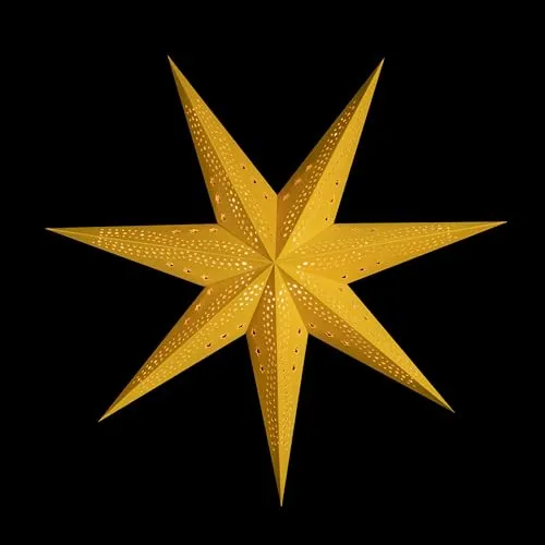 Sterntaler Dekostern | Gelber Faltstern aus Papier | 75 cm von DecoTrend GmbH