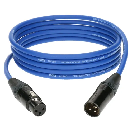 Klotz M1FM2N0500 Mikrofonkabel blau 5 m - Mikrofonkabel