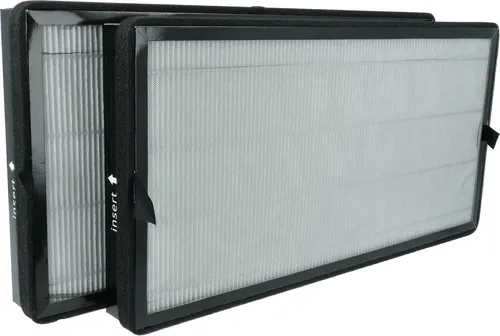 vhbw 2x Aktivkohlefilter kompatibel mit Kärcher AF 50 Luftreiniger - H13 Luftfilter Schwarz