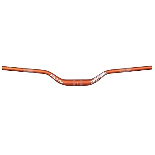 Funn Upturn Hochgelegener Mountainbike-Lenker mit 35mm Klemmbreite und 800mm Breite, langlebiger und leichter Legierungs-Riser-Lenker für MTB und BMX, 55mm Erhöhung (Orange)