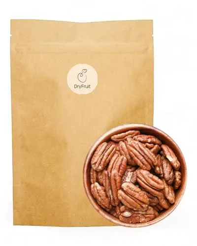 Pekannüsse geschält 1Kg | Pekannusskerne | roh, unbehandelt und naturbelassen | ungesalzen sowie ungeröstet | ganze Hälften