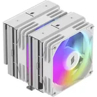 Silentware Titan RGB White CPU-Luftkühler - CPU-Kühler mit Dual-Tower-Design, 265W TDP und leisen 120mm PWM Lüftern für optimale Kühlleistung und individuelle A-RGB Beleuchtung.