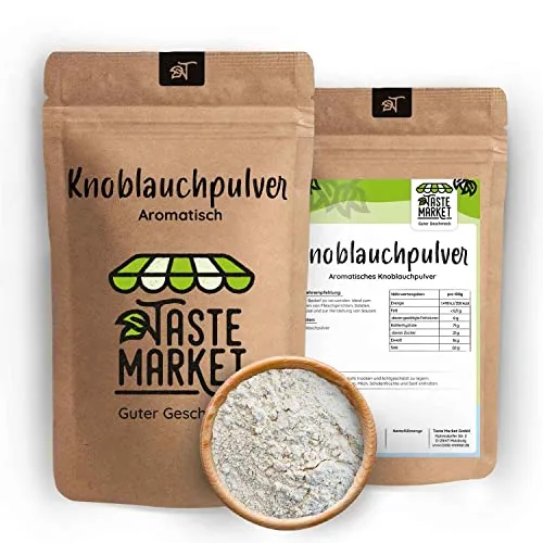 Knoblauch Pulver | fein gemahlen | Knoblauchpulver | Gewürz Garlic | TASTE MARKET 1 kg