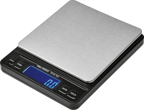 Efalock Professional Micro Scale - Digitale Friseurwaage - Küchenwaagen mit hoher Genauigkeit von 1g, ideal für Friseurchemikalien. Kompakt, kabellos und einfach zu bedienen – perfekt für Profis und Hobby-Stylisten.