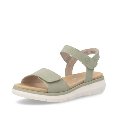 Remonte Damen Klassische Sandalen D2K58 – Bequeme Sommerschuhe mit Klettverschluss