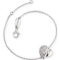 Engelsrufer Silberarmband Little Magic Herzflügel - Elegantes Silberarmband (925) mit Glitzersteinen und Zirkonia, handgefertigt und verstellbar – ideal als Geschenk für jeden Anlass!