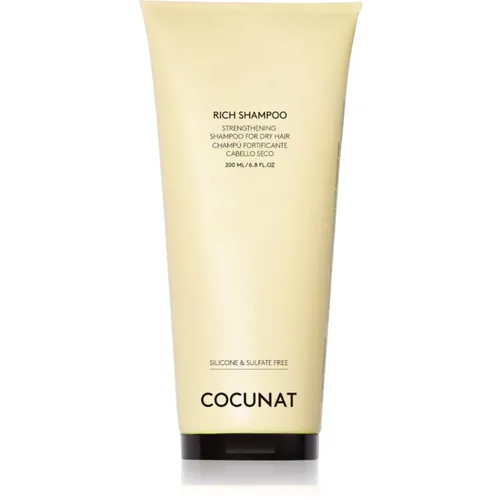 COCUNAT Rich Shampoo - Feuchtigkeitsspendend für lockiges und geschädigtes Haar - Shampoo für trockenes, lockiges oder gefärbtes Haar, revitalisiert und spendet Feuchtigkeit, frei von Sulfaten und Silikonen, ideal für gesundes Haar.