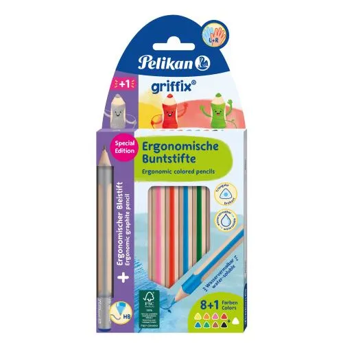 Pelikan griffix Bunts./Bleist. Mix 10 Stück in Faltschachtel