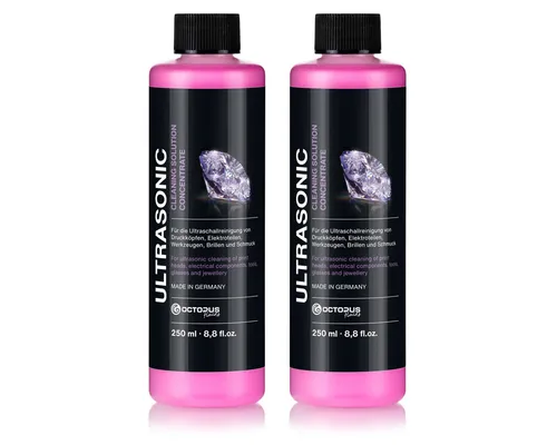 OCTOPUS Fluids Ultraschallreiniger 2x250ml Ultraschall Spezialreinigungskonzentrat Amethyst, 2x 250 ml Made in Germany