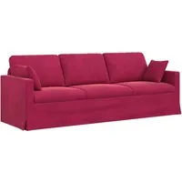 vidaXL Sofa Weinrot 228 x 78 x 80 cm - Elegantes Sofa in Weinrot mit ergonomischem Design für optimalen Sitzkomfort. Ideal für Wohnzimmer oder Schlafzimmer, bietet es Flexibilität und Stil für jede Einrichtung.