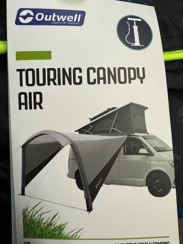 Outwell Touring Canopy Air Busvordach – Grau, One Size - Caravan-Zubehör, leicht aufzubauen und bietet zusätzlichen Schutz vor Sonne und Regen für entspannte Reisen.