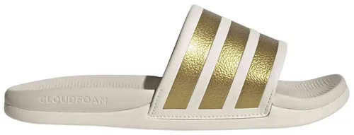 adidas ADILETTE COMFORT 2.0 BADESCHLAPPEN – Bequeme Badepantolette 36 2/3 EU - Stylische Badepantolette für den perfekten Lifestyle-Einsatz. Die ADILETTE COMFORT 2.0 bietet optimalen Tragekomfort und eine ansprechende Optik in Off White und Gold Metallic.