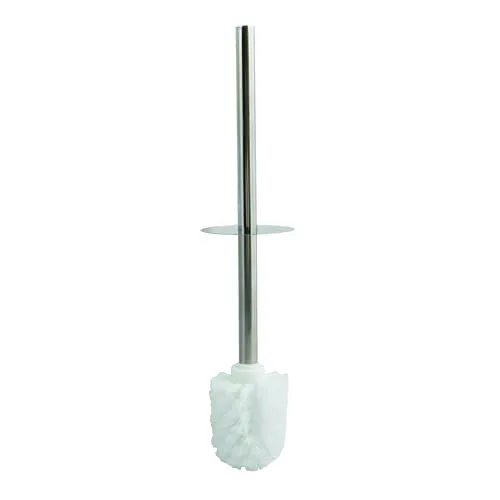 MSV WC Bürste Toilettenbürste Klobürste WC Garnitur aus PP Ø 10 x 22 cm Weiß