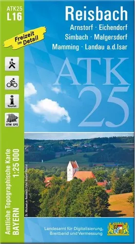 ATK25-L16 Reisbach (Amtliche Topographische Karte 1:25000) Arnstorf, Eichendo...